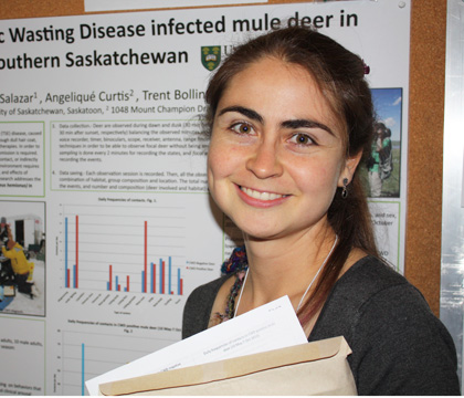 PhD student Maria Mejia Salazar. Photo: PrioNet Canada.