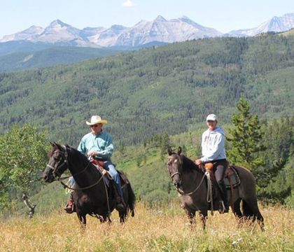 EFC members organize annual events such as the Sandy McNabb trail ride near Turner Valley, Alta. Photo courtesy of EFC.