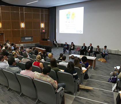 One Health leaders shared their expertise with students during a panel at the One Health Leadership Experience.