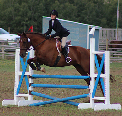 Clifford and Kylie Couture   in the show ring during the summer of 2014. Photo: Stacey Couture.