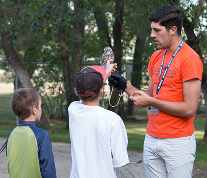 Zoo interpreters play an important role in teaching kids about animals. Photo by Caitlin Taylor. 