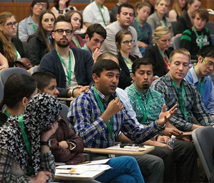 Students discuss leadership at the 2015 OHLE conference. Photo by WCVM Today.