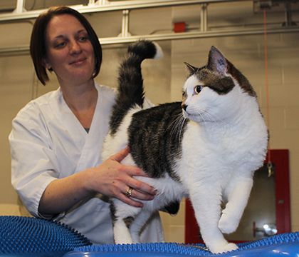 Dr. Kira Penney with Dilson. Photo by Gwen Roy.