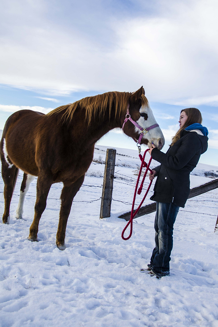 Samantha Steinke with her beloved horse Cash. Supplied photo.