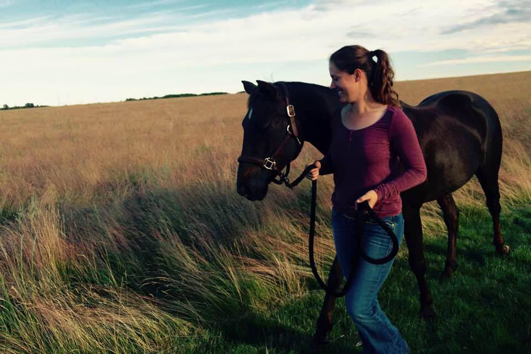 Dr. Maia Aspé with her gelding Jawad. Submitted photo. 