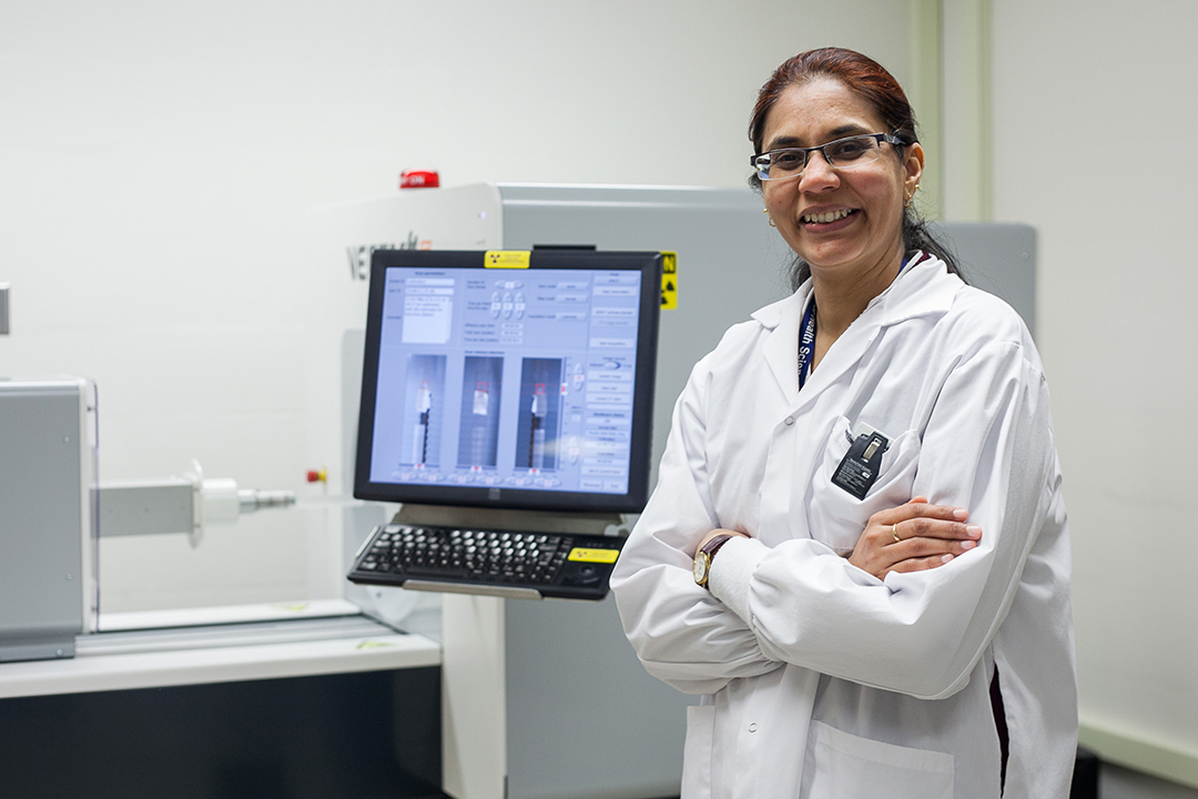 Dr. Gurpreet Aulakh, the university's first Fedoruk Chair in Animal Imaging. Photo: Christina Weese. 