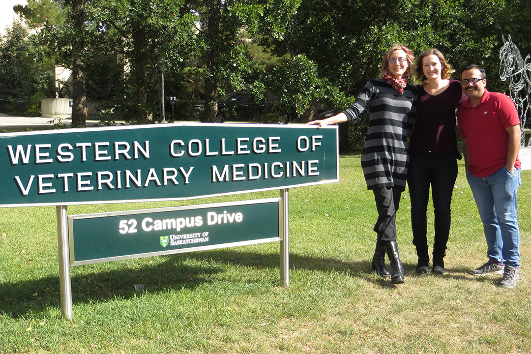 Left to right: Dr. Emily Jenkins, Sasha Ross and Rajnish Sharma. Submitted photo. 