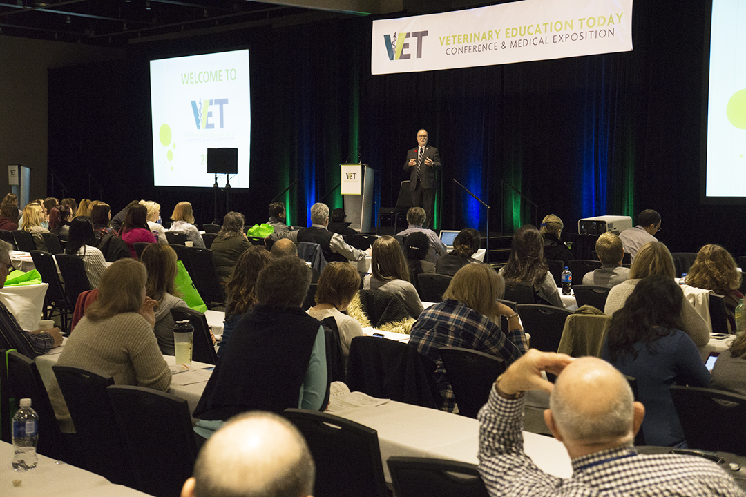 The annual VET conference offers three days of high quality continuing education through presentations and wet labs. Photo: Macgregor Communications. 