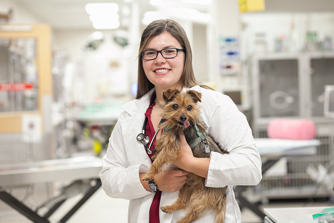 Dr. Jennifer Loewen and Diesel. Photo by: Christina Weese.