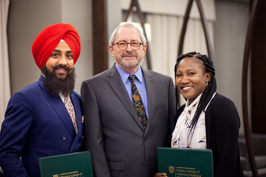 Ajaypal Singh Kahlon, Donald Pole and Hauwa Bwala. Photo by Christina Weese.