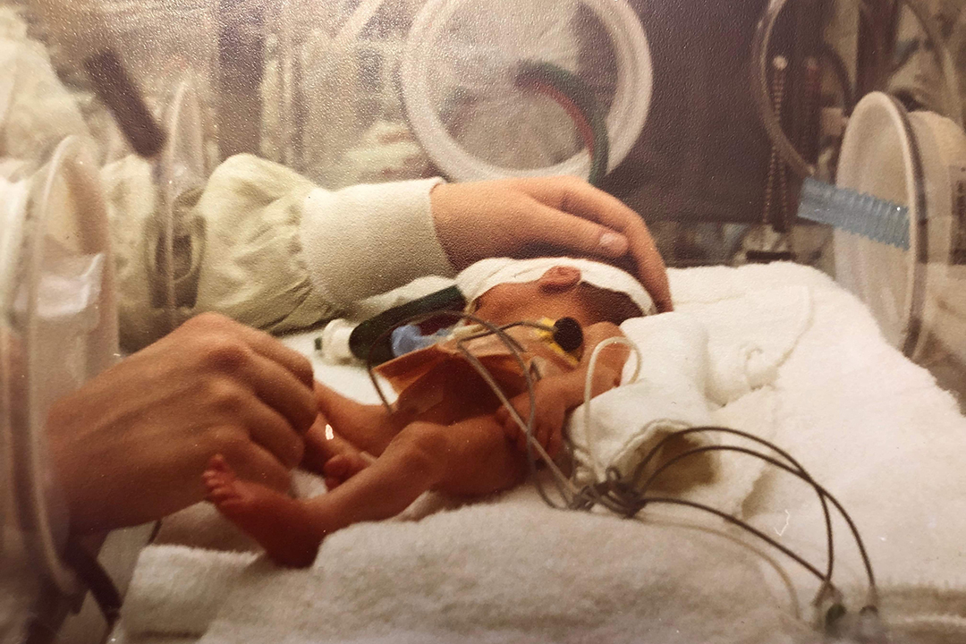 M.J. Blaquiere's daughter Beth was born prematurely in March 1980 and spent the first three months of her life in the hospital. Submitted photo.