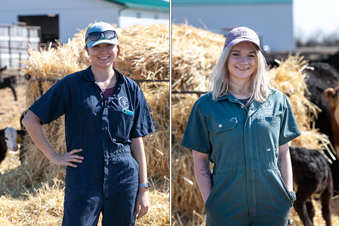 Senior veterinary students Dani England (left) and Willow Burnes. Photos: Christina Weese. 