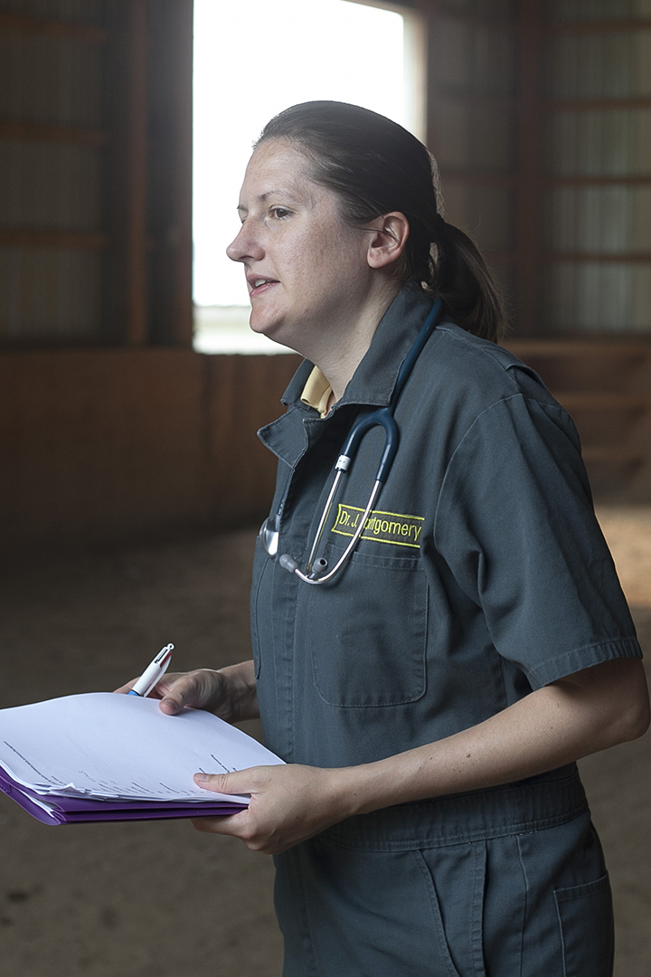 The USask team includes veterinary researcher Dr. Julia Montgomery (DVM), who will expand the cellular research using live animal models. Photo: Christina Weese. 