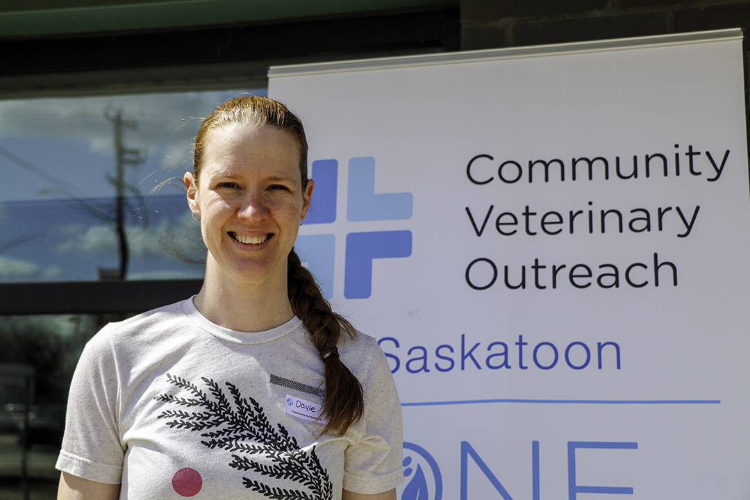 Dr. Dayle Borchardt is the Saskatoon regional director for Community Veterinary Outreach (CVO) a national charity that seeks to improve access to veterinary and human health resources for an at-risk population. 