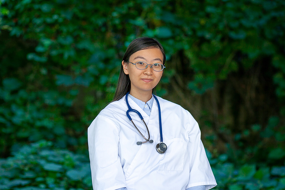 First-year veterinary student Zihan Li.