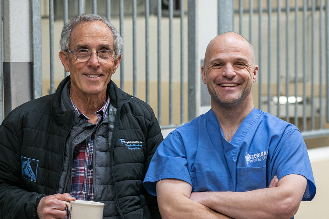 Dr. Jim Schumacher (left) and Dr. James Carmalt. Photo: Christina Weese. 