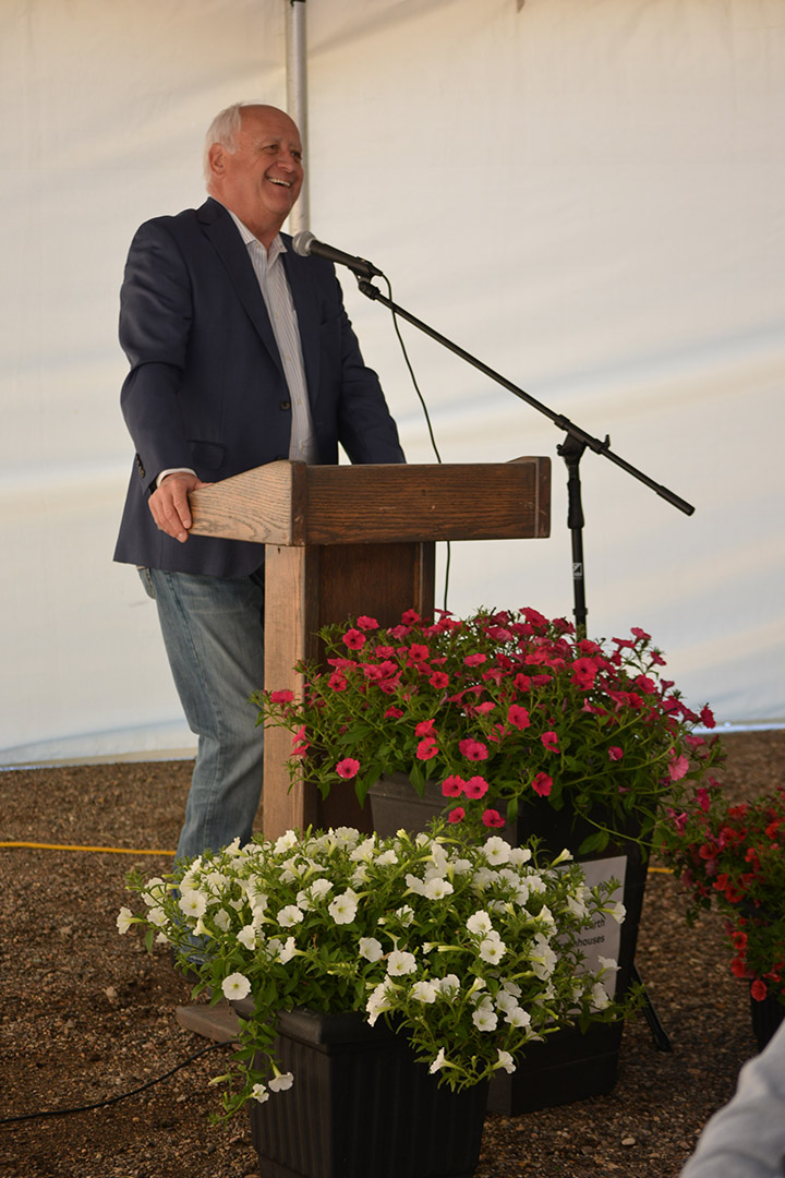 Saskatchewan Agriculture Minister David Marit announced an investment of $6.6 million in research funding over five years for the LFCE. Photo: Cindy Wright
