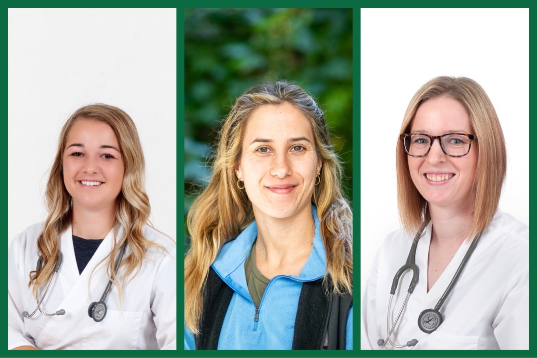 From left to right: Drs. Eveline Juce, Josefina Ghersa and Alannah Friedlund. Photos: Christina Weese.