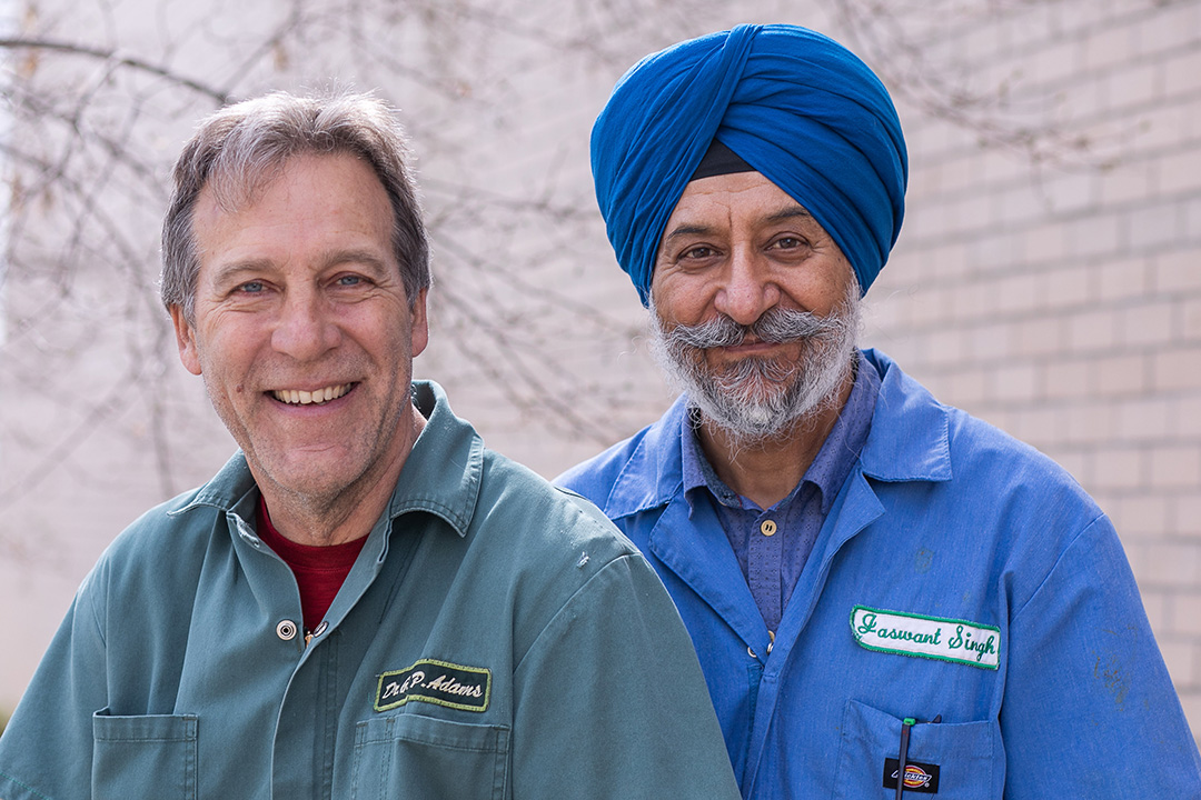 Dr. Gregg Adams (left) and Dr. Jaswant Singh. Photo: Christina Weese. 