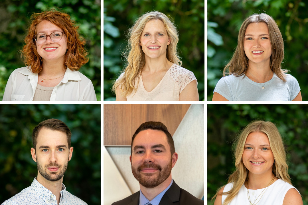 Photo showing six USask graduates based at the WCVM. 